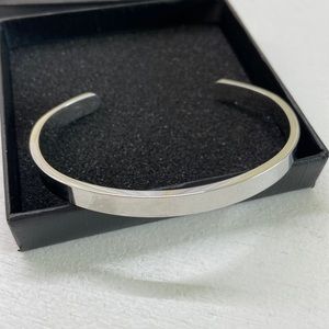 Engraved Silver Cuff Bracelet NEW in Box!!